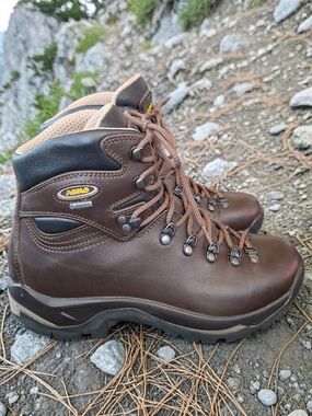 Asolo Women's Brown Leather Hiking Boots Size 9